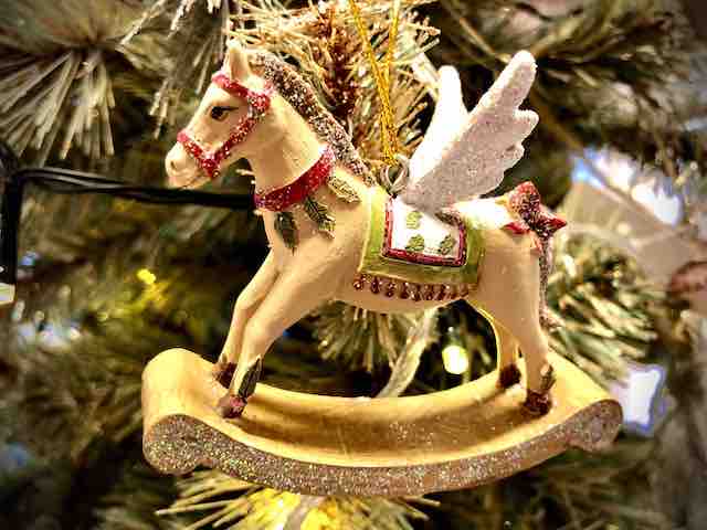 Gisela Graham Gisela Graham Nostalgia Rocking Horse Toy Christmas Decorations 2 